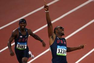Angelo Taylor leads a US sweep in the 400m hurdles  (Getty Images) 